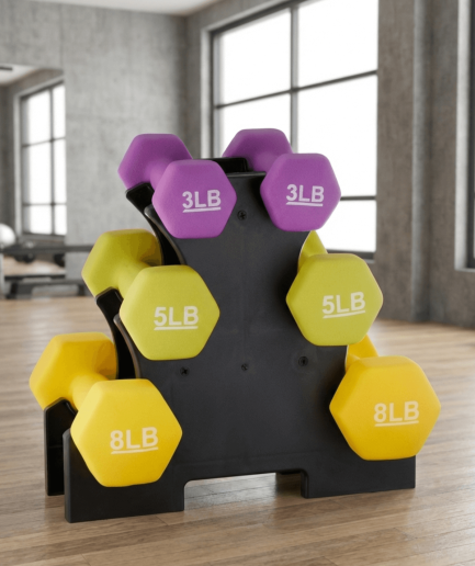 Non-Slip Neoprene Dumbbell Set for Strength Training